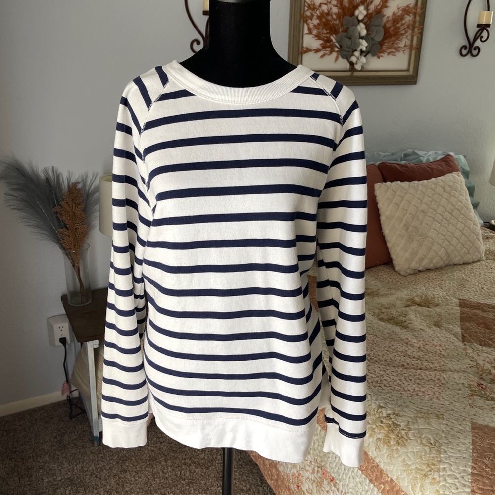 Striped Crewneck Sweatshirt